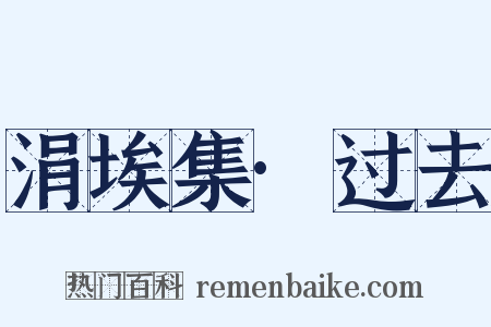 涓埃集·过去是什么意思的图片